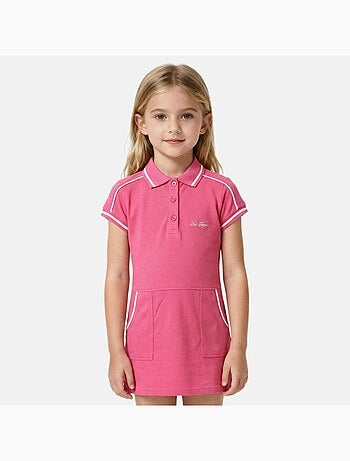 Lee Cooper - Vestito da bambina stile polo a maniche corte