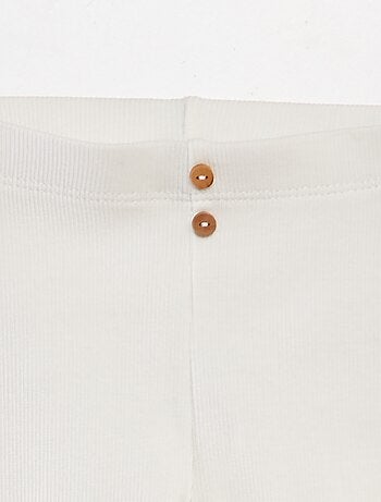 Legging a costine con bottoni