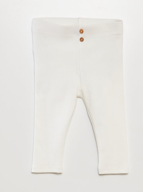 Legging a costine con bottoni - Kiabi