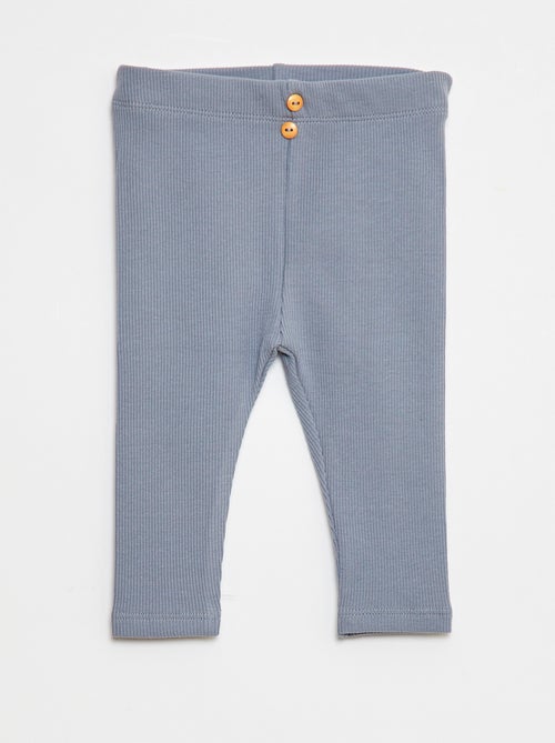 Legging a costine con bottoni - Kiabi