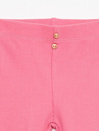 Legging a costine con bottoni