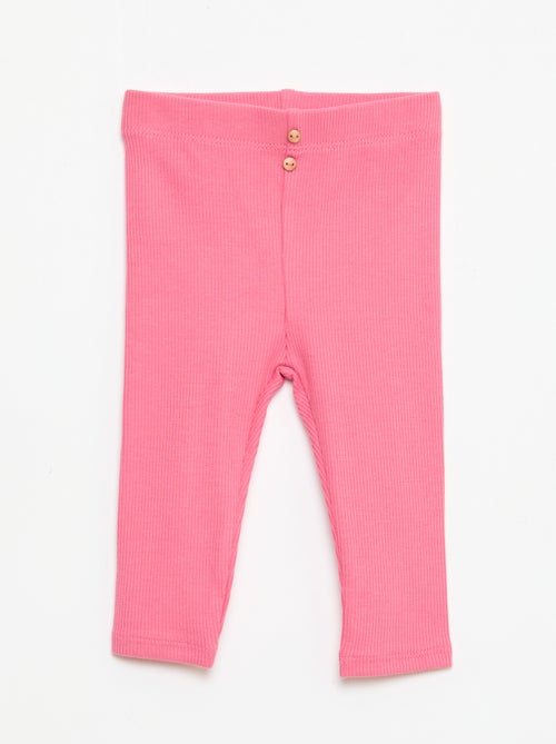 Legging a costine con bottoni - Kiabi