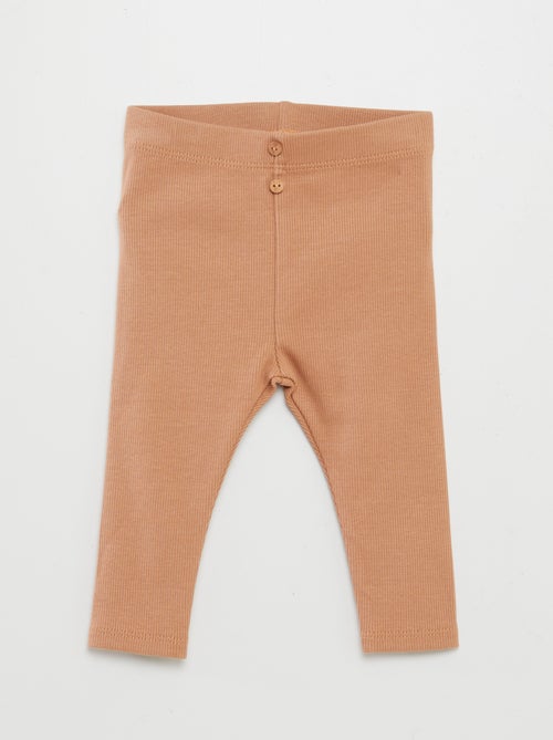 Legging a costine con bottoni - Kiabi