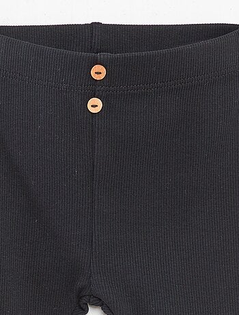 Legging a costine con bottoni