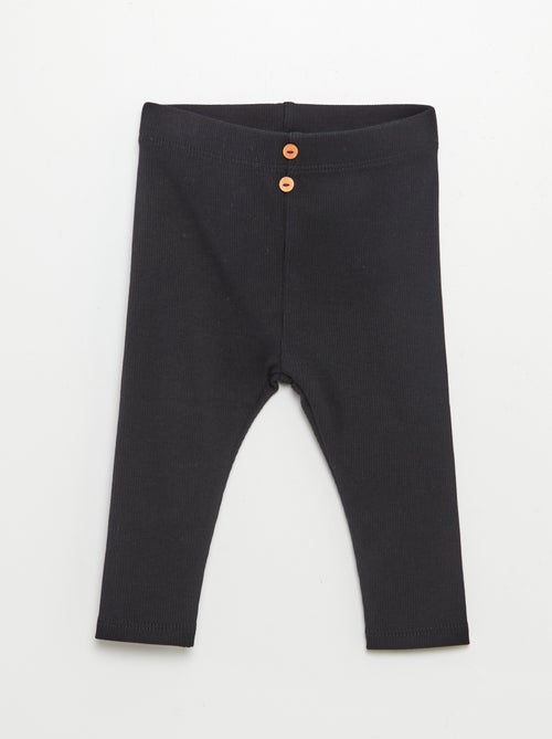 Legging a costine con bottoni - Kiabi