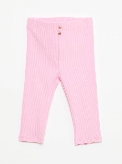 Legging a costine con bottoni - Kiabi