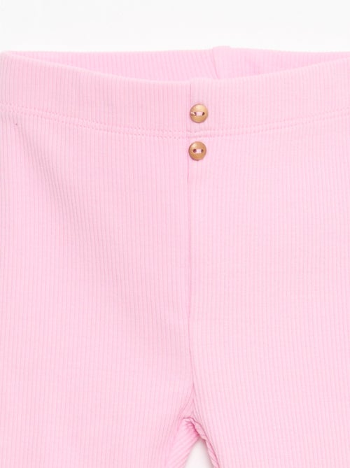 Legging a costine con bottoni - Kiabi