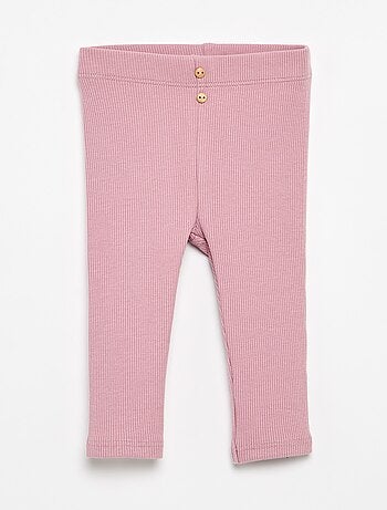 Legging a costine con bottoni