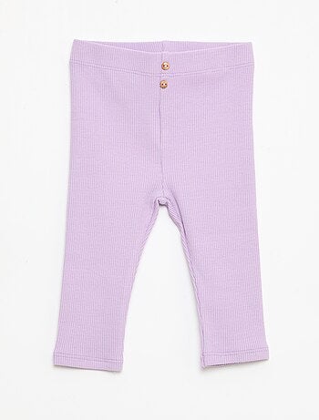 Legging a costine con bottoni