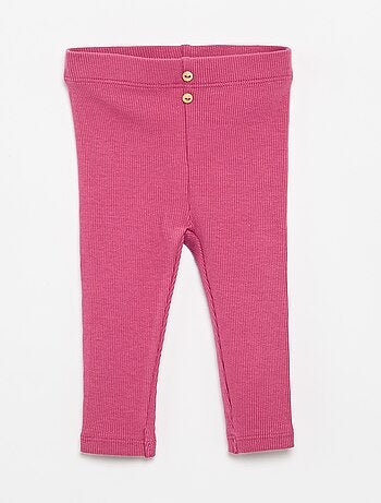 Legging a costine con bottoni
