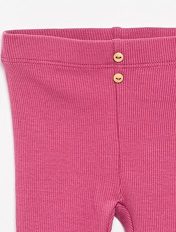 Legging a costine con bottoni