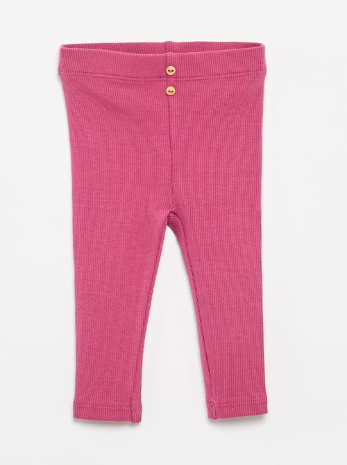 Legging a costine con bottoni - Kiabi