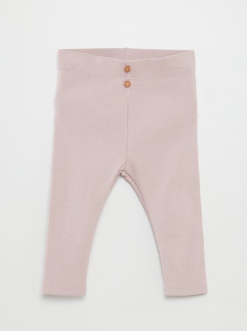 Legging a costine con bottoni - Kiabi