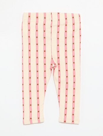 Legging a righe in maglia a costine