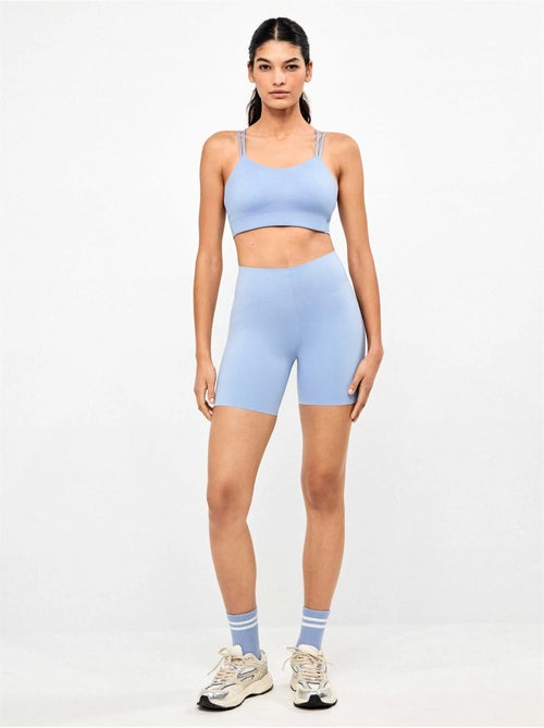 Legging biker realizzato in tessuto modellante che definisce e slancia - Kiabi Legging biker realizzato in tessuto modellante che definisce e slancia - Kiabi