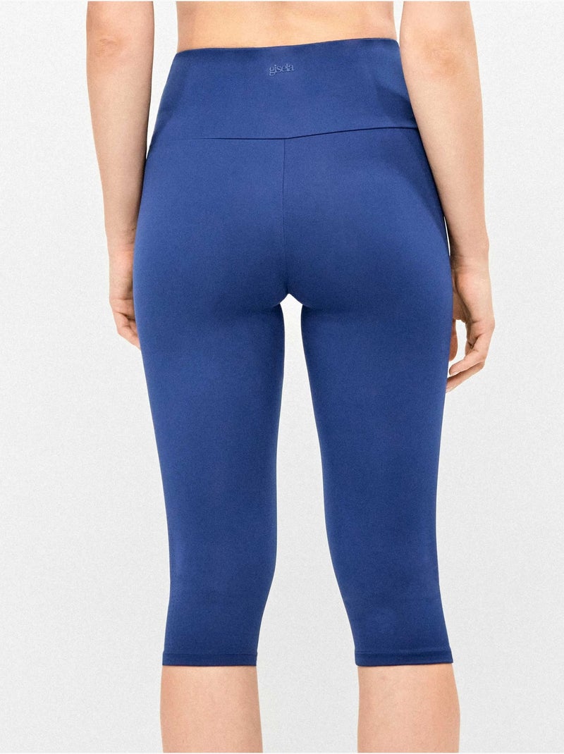 Legging 'capri' realizzato in tessuto modellante che definisce e slancia Blu marino - Kiabi