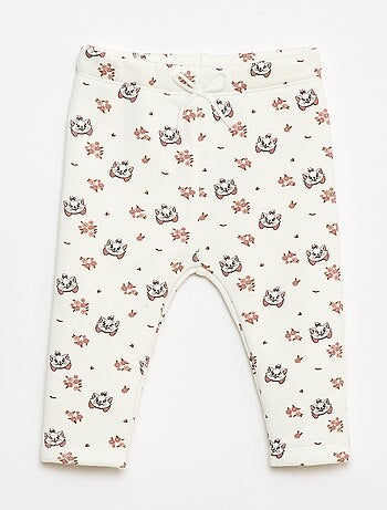 Legging con motivo all-over "Disney" in velluto