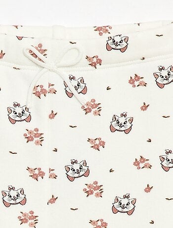 Legging con motivo all-over "Disney" in velluto