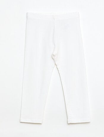 Legging corto a tinta unita
