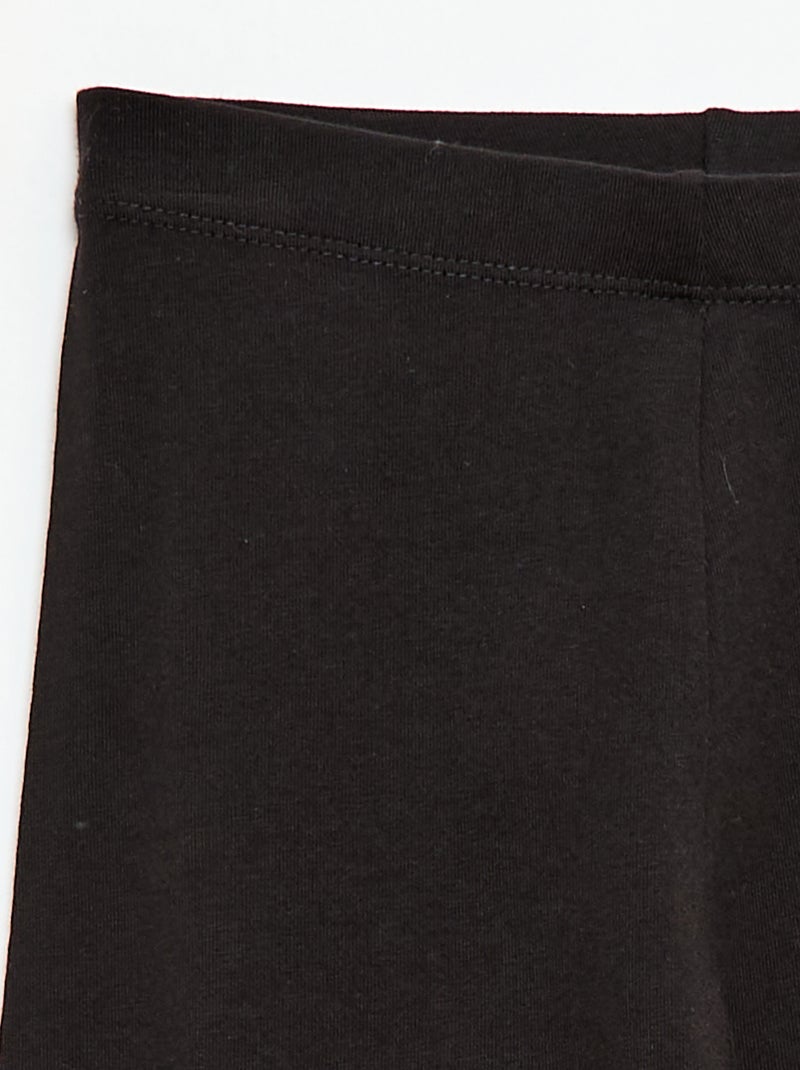 Legging corto a tinta unita Nero - Kiabi