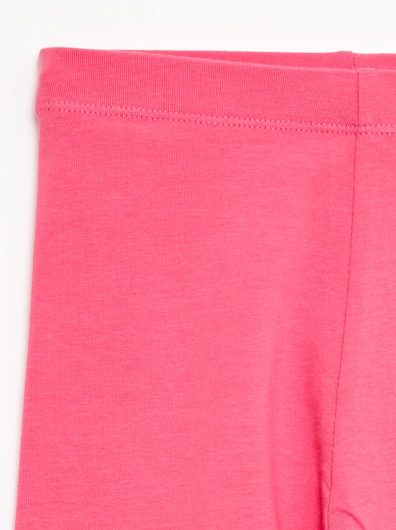 Legging corto a tinta unita Rosa - Kiabi