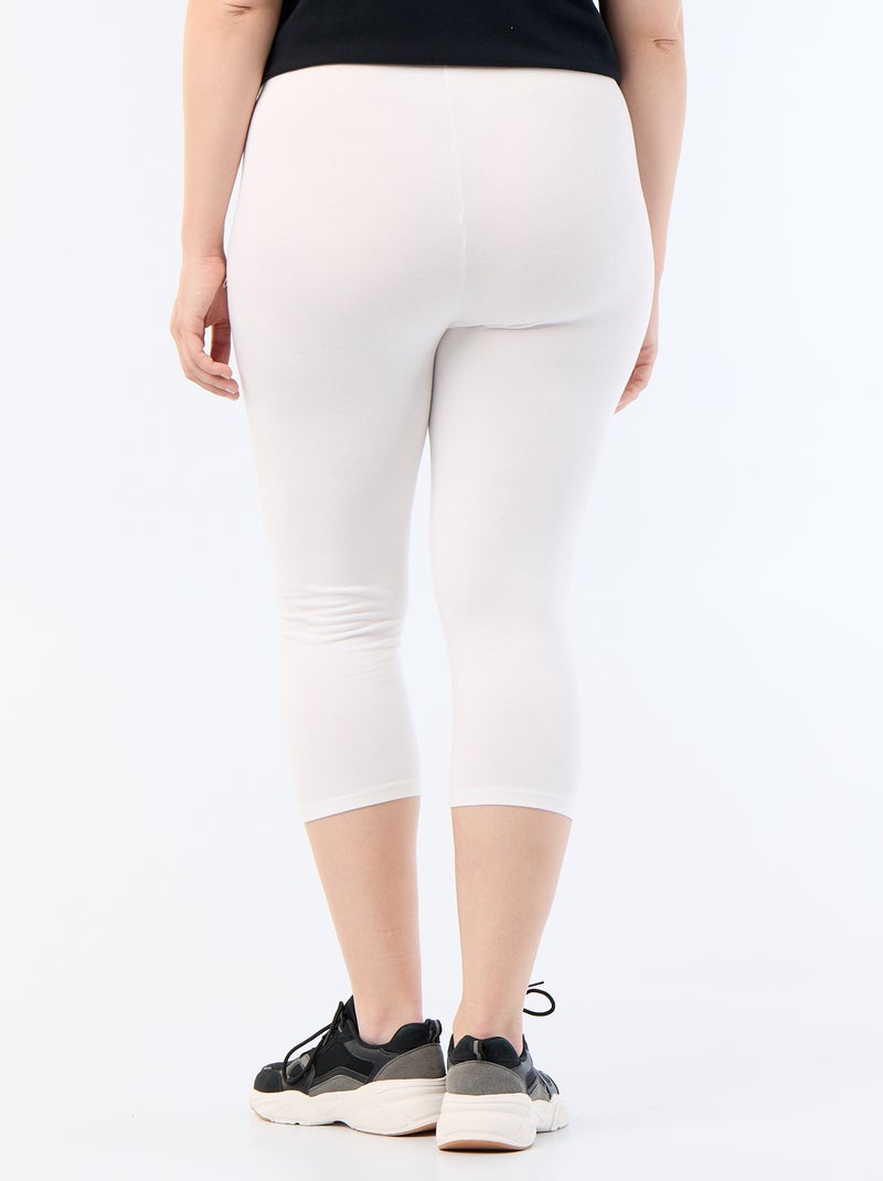 Legging corto in maglia Bianco - Kiabi