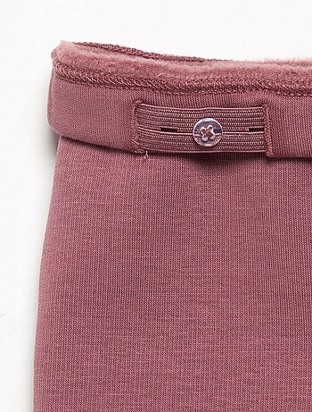 Leggings in felpa