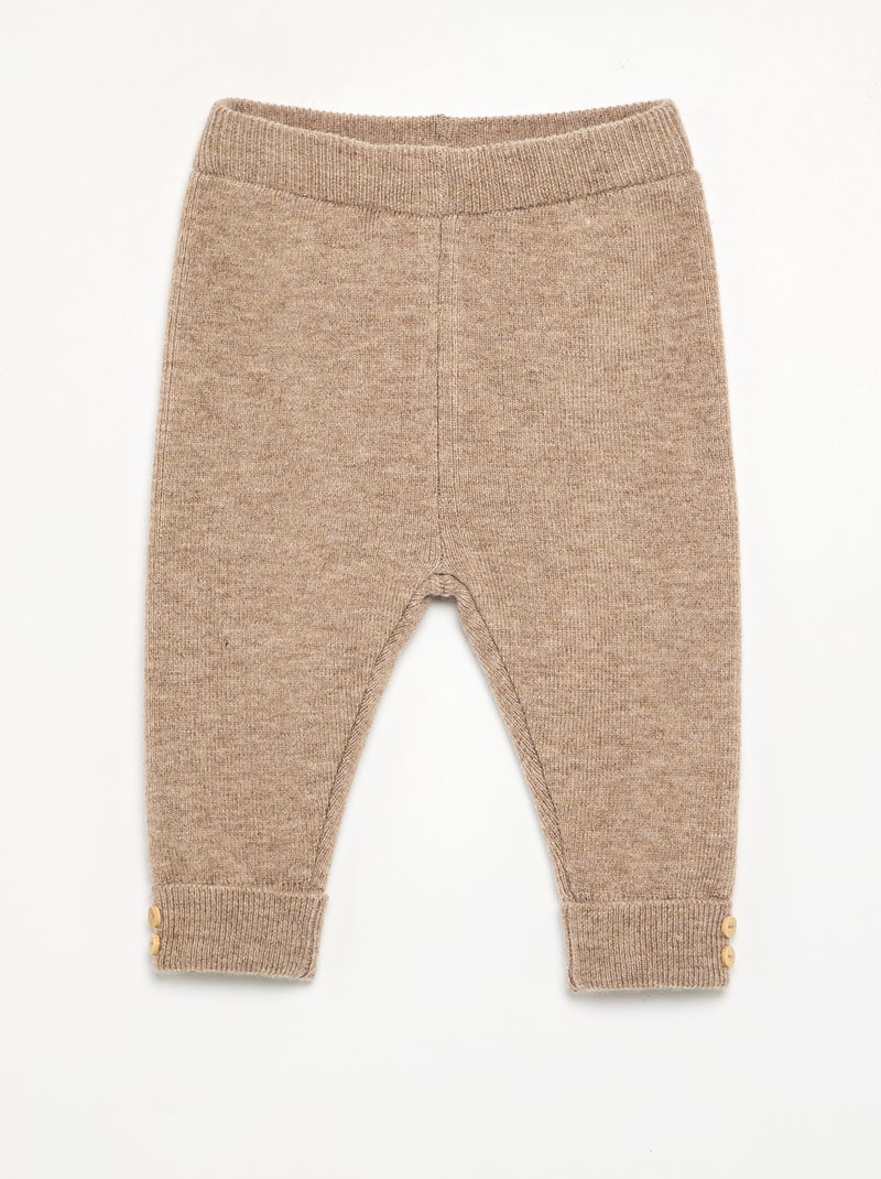 Legging in maglia Beige - Kiabi