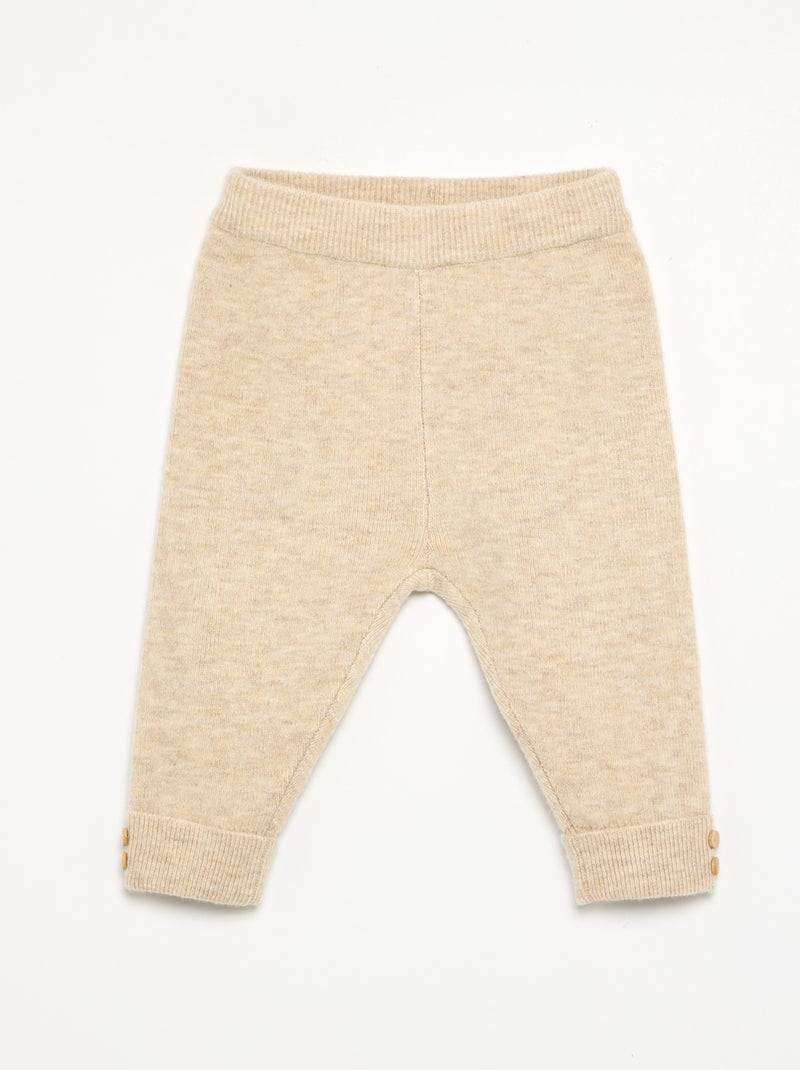 Legging in maglia Beige - Kiabi