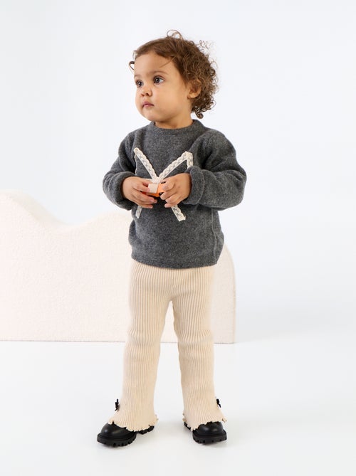Legging in maglia compatta a costine - Kiabi Legging in maglia compatta a costine - Kiabi