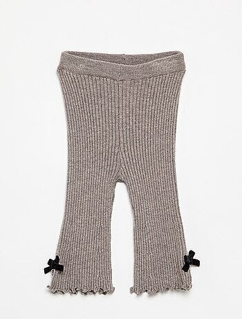 Legging in maglia compatta a costine