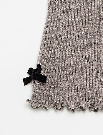 Legging in maglia compatta a costine