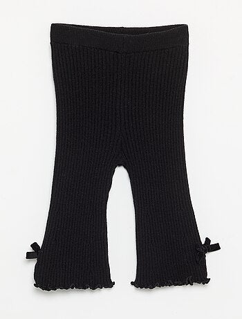 Legging in maglia compatta a costine