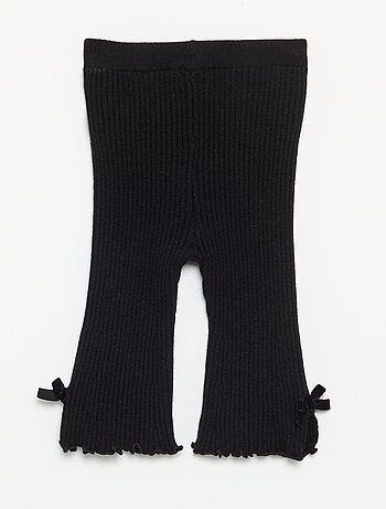 Legging in maglia compatta a costine