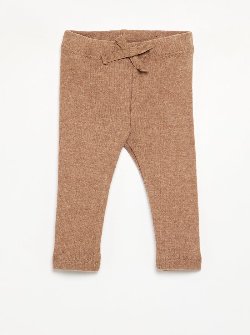 Legging in maglia doudou Beige - Kiabi