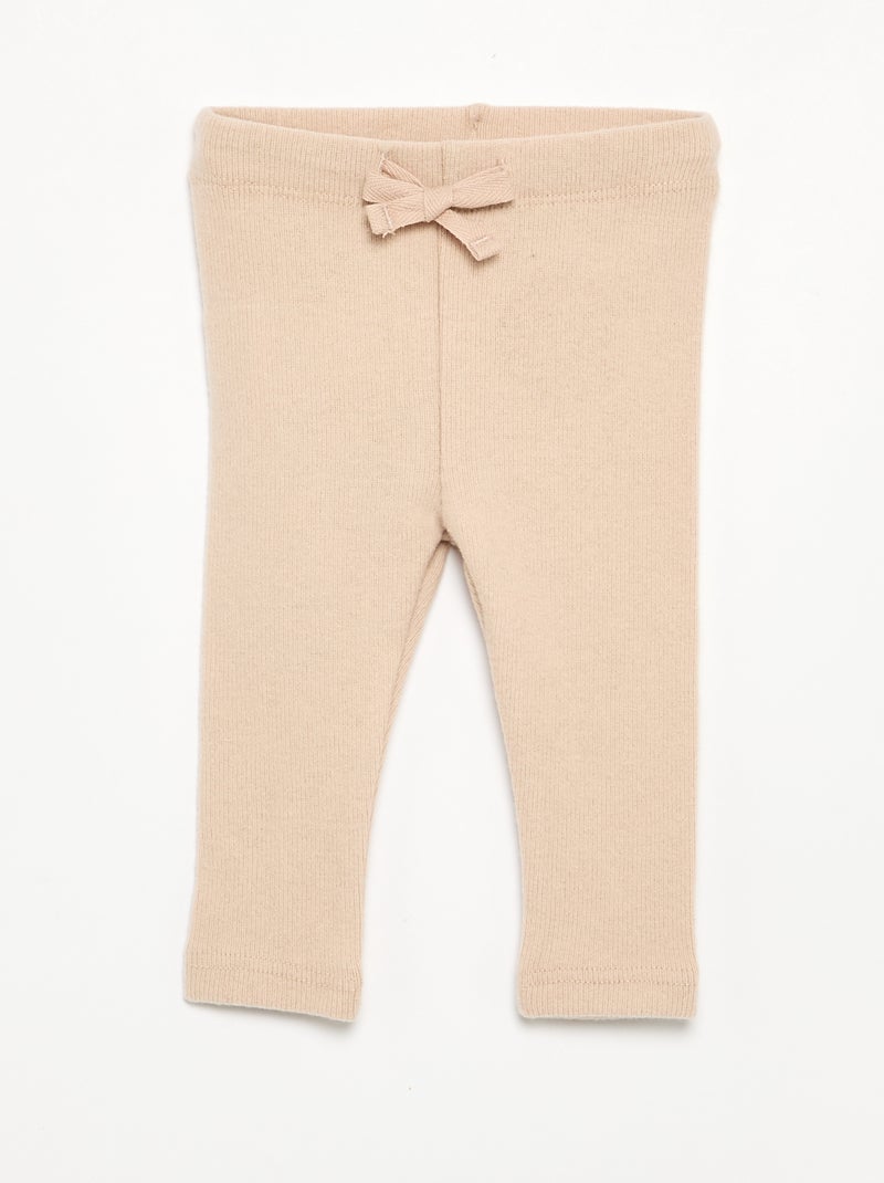 Legging in maglia doudou Beige - Kiabi