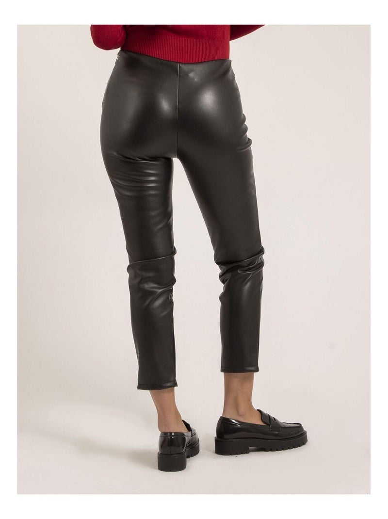 Legging in similpelle ELENA Nero - Kiabi