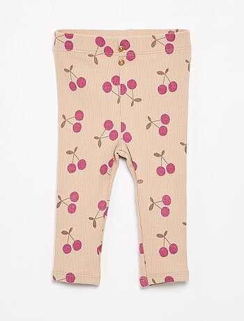 Legging lungo a costine fantasia