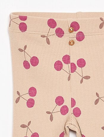 Legging lungo a costine fantasia