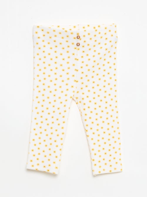 Legging lungo a costine fantasia - Kiabi