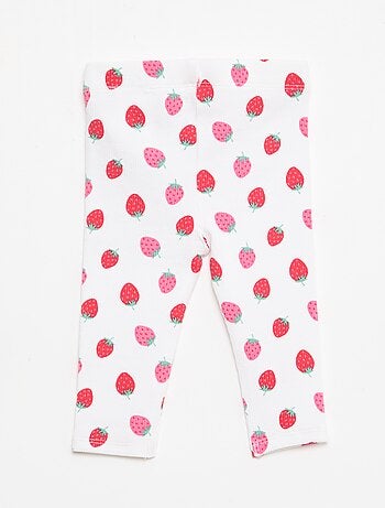 Leggings lungo a costine stampato