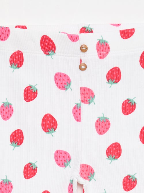 Legging lungo a costine fantasia - Kiabi