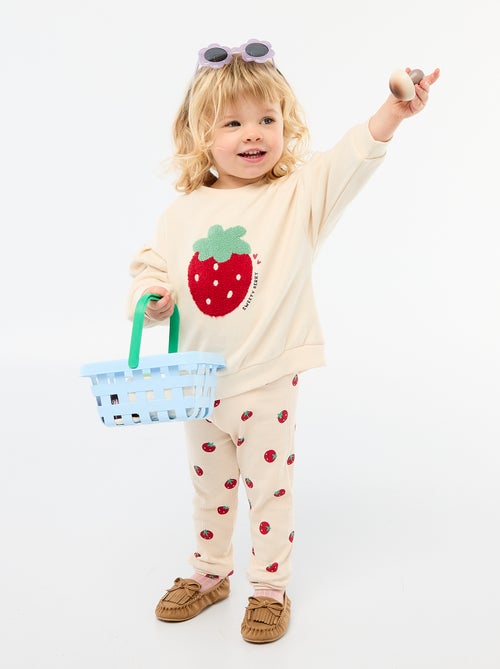 Legging lungo a costine fantasia - Kiabi