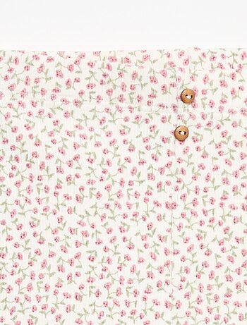 Legging lungo a costine fantasia