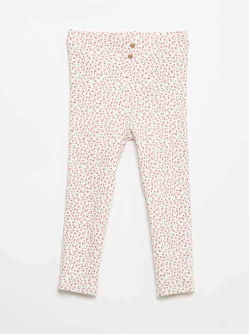Legging lungo a costine fantasia - Kiabi