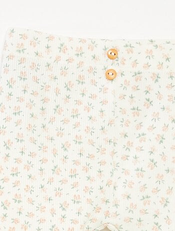 Legging lungo a costine fantasia