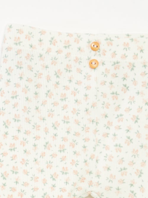 Legging lungo a costine fantasia - Kiabi