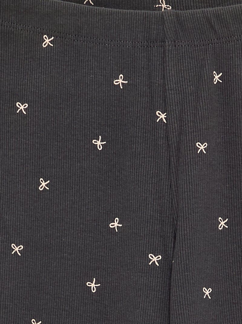 Legging lungo a fantasia Grigio - Kiabi