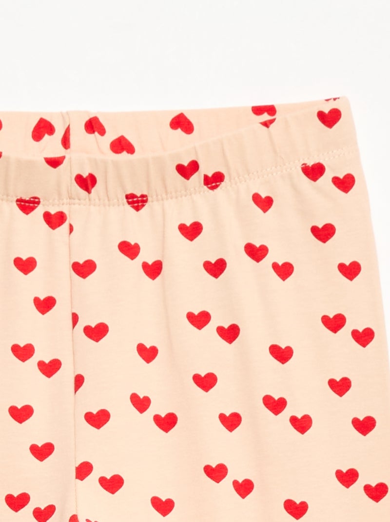 Legging lungo in jersey Rosa - Kiabi