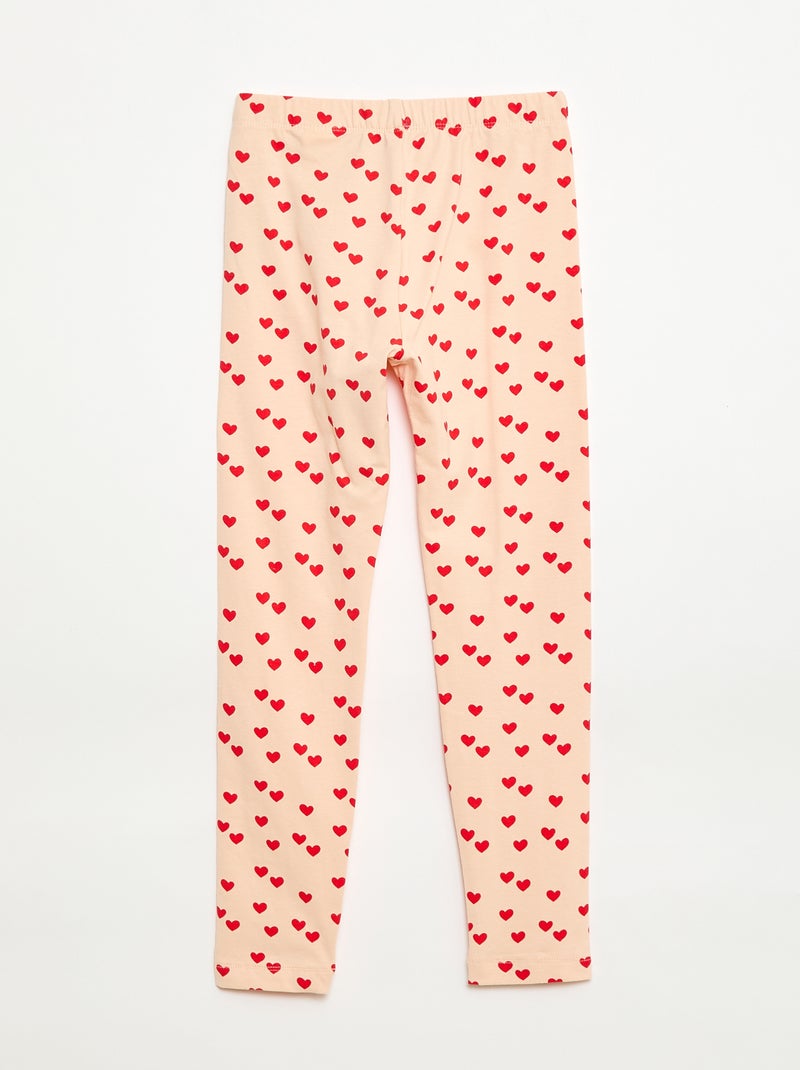 Legging lungo in jersey Rosa - Kiabi